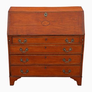 18th Century Georgian Satin Walnut Bureau Desk