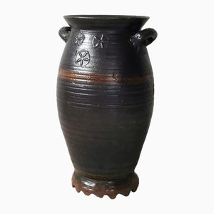 Large Stoneware Pot Langerweher Ceramics, Germany, 1870s