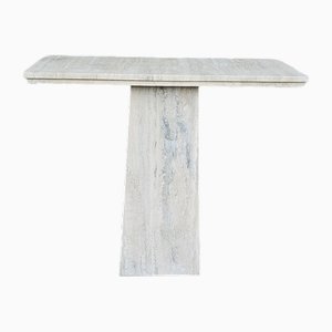 Vintage Travertine Console, 1970s