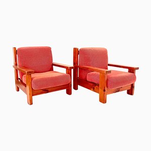 Set of Large Armchairs, 1970s