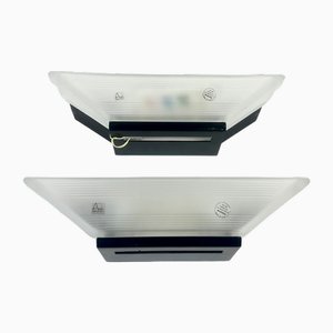 Murano Glass Wall Lamps from Alox, 1980s, Set of 2