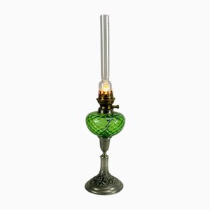 Antica lampada ad olio adattata all'elettricità, Portogallo/Francia, inizio XX secolo