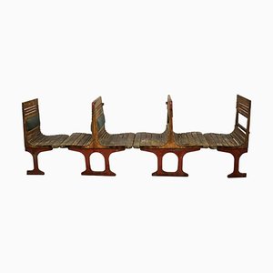 Railway Wagon Seats, 1935, Set of 4
