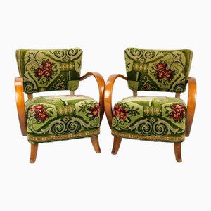 Set of Art Deco Model H237 Armchairs by Jindrich Halabala, 1932