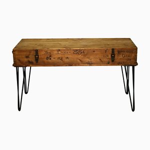 Tavolino da caffè Mid-Century in pino, 1942