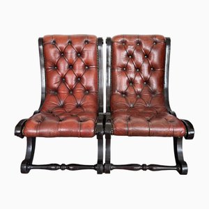 Chesterfield Lounge Chairs, Set of 2