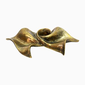 Jugendstil Kerzenhalter aus Bronze, 1960er