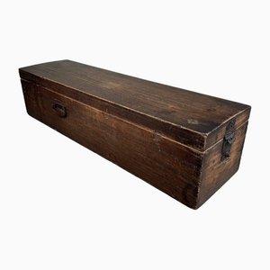 Boîte Allongée Antique en Bois