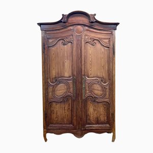 Louis XV Armoire in 19th Century Fir