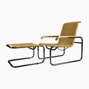 B35 Sessel & Hocker von Marcel Breuer für Thonet, 1970, 2er Set