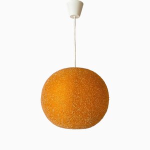 Vintage Ball-Shaped Pendant Light in Resin, 1960s