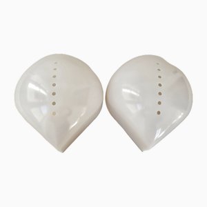 Vintage Lola Wall Lights in Plastic by Sergio Mazza for Quattrifolio, 1960s, Set of 2