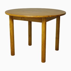 Scandinavian Round Pine Dining Table, 1970s