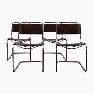 B 33 Chairs by Marcel Breuer for Gebrüder Thonet, 1960s, Set of 4