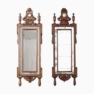 18th Century Neoclassical Mirrors in Walnut, Italy