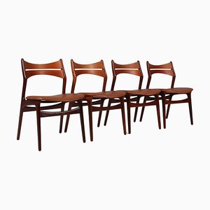 Stühle von Erik Buch, 1960er, 4er Set