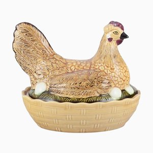 Porcelain Hen Bowl, Germany, Mid-20th Century
