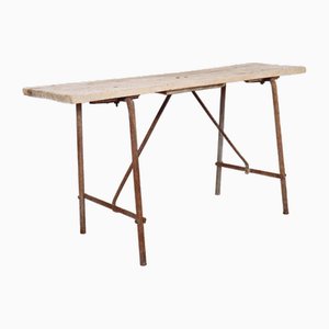 French Bleached Trestle Table