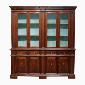 Italian Glazed Walnut Bookcase, 1890s