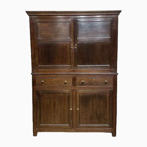 Armoire à Literie 19ème Siècle en Chêne, Pays de Galles