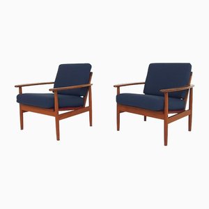 Skandinavische Moderne Sessel, Dänemark, 1960er, 2er Set