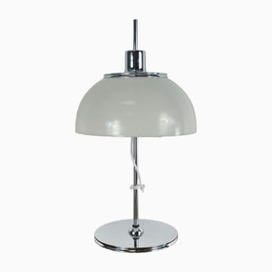 Weiße Faro Tischlampe von Guzzini, 1970er