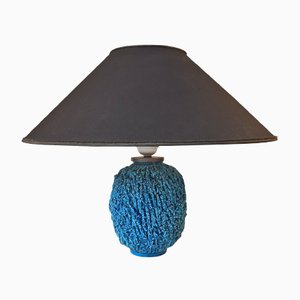 Lampe de Bureau Charlotte en Céramique Turquoise par Gunnar Nylund pour Rorstrand, 1950s