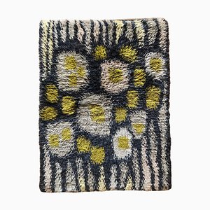 Mid-Century Modern Wool Rya Rug, 1960s