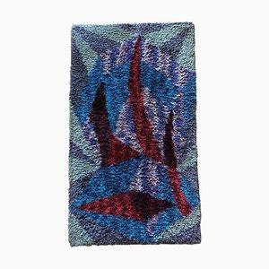 Mid-Century Modern Hochflor Wollteppich, 1960er