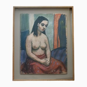 Gerhard Nordström, Seated Nude, Pastel, 1920s
