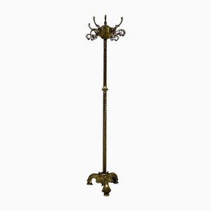 Freestanding Brass Coat Rack, 1960