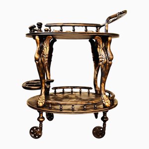 Vintage Serving Trolley Serving Side Table on Wheels