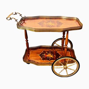 Mid-Century Hollywood Regency Italian Bar Trolley
