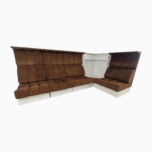 Space Age Modular Sofa Set attributed to Interlübke, 1970s, Set of 5