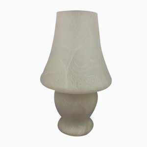 Modern Murano Glass & Marble Effect Mushroom Table Lamp, 1970s