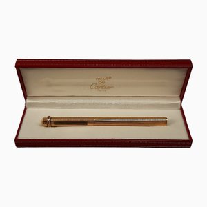 Stylo Bille Vendôme Vintage Golden Knurled Body Trinity par Cartier