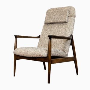 Mid-Century High Back Armchair by Edmund Homa, 1960s
