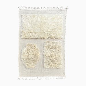 Handmade Moroccan Beni Ouarain Textured Rug, 2010s
