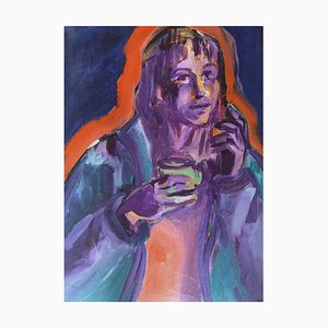 Fabrizia Conti, Svenia, 2024, Öl auf Papier