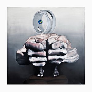 Aziz Anzabi, Re Transition, 2024, Oil on Canvas