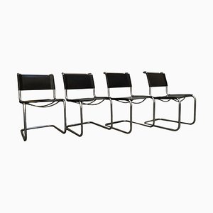 Vintage German S33 Chairs by Mart Stam for Thonet, 1960, Set of 4