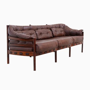 Ellekær & Norell zugeschriebenes Mid-Century Modern 3-Sitzer Sofa für Coja Sweden, 1970er