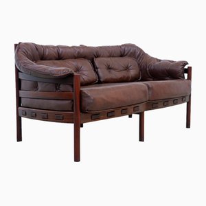 Mid-Century Modern 2-Seater Sofa attributed to Ellekær & Norell for Coja Sweden, 1970s