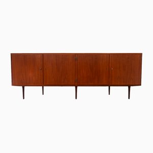 Danish Modern Long Teak Sideboard attributed to Hundevad & Co., 1960s