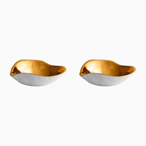 Side Bowls in Gold by Sarah-Linda Forrer, Set of 2