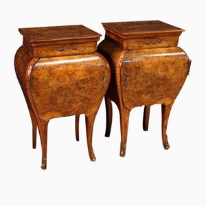 Louis XV Style Lombard Bedside Tables, 1940s, Set of 2