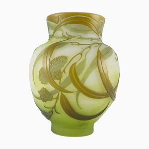 Jugendstil Eucalyptus Vase by Émile Gallé for Nancy, 1905