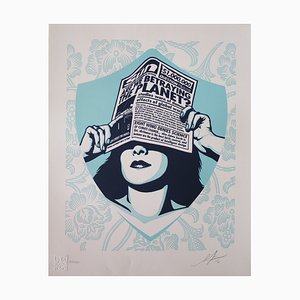 Shepard Fairey (Obey), Global Warning Letterpress, 2016, Serigraph