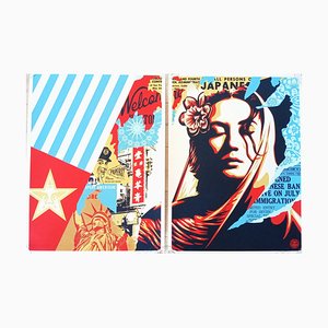 Shepard Fairey (Obey), Welcome Visitor, 2017, Siebdruck
