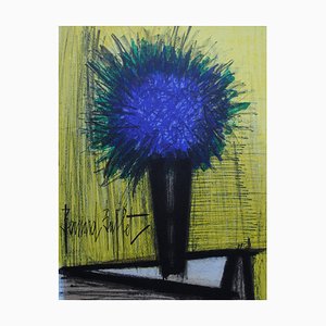 Bernard Buffet, Le Bouquet Violet, 1967, Litografía original